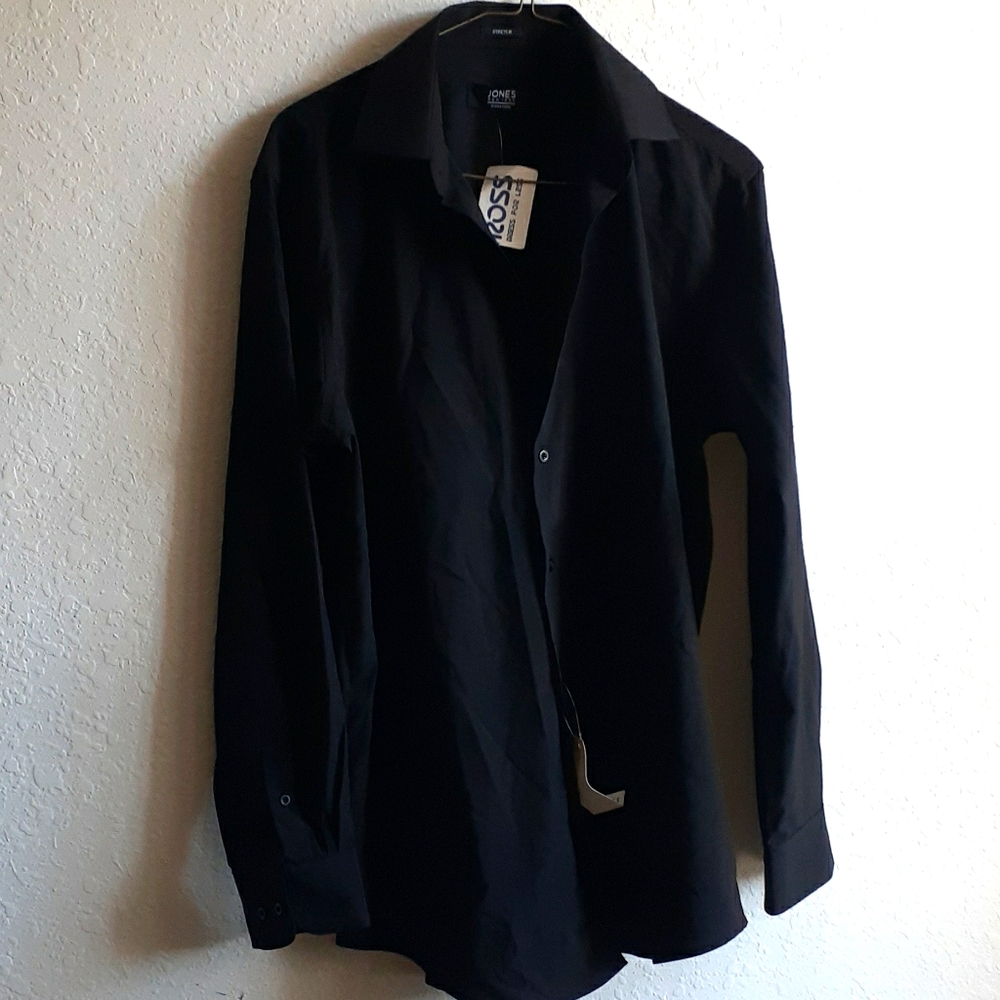 A black Jones New York dress shirt
